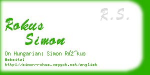 rokus simon business card